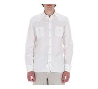 Camicia Texas in Cotone-Lino Dandylife - male - Barba - Casual Shirts - White - 2XL - Shirts 2XL