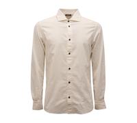 Camicia Velluto Velvet Shirt - male - Peserico - Formal Shirts - White - S - Shirts S