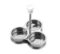 Camidy Egg Poacher Eggssentials Poached Egg Maker, Stainless Steel Egg Poaching Pan, Poached Eggs Cooker Food Grade Easy to Use for Poached Eggs Brunch Breakfast