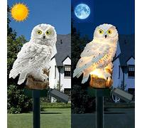Camidy Solar Garden Lights,Owl Shaped Solar LED Light Waterproof Lamp Spike for Outdoor Garden Lawn Lighting Decor