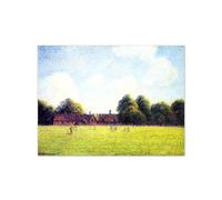 Camiille Pisarro Famous Paintings Print on Canvas. Picture Reproduction on Canvas. Green. Wall Art Prints for Living Room Decor 60x80cm24x31in Unframed