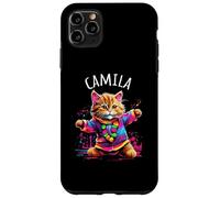 Camila Colorful Dancing Cat Design for Girls Name Camila Case for iPhone 11 Pro Max