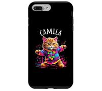 Camila Colorful Dancing Cat Design for Girls Name Camila Case for iPhone 7 Plus/8 Plus