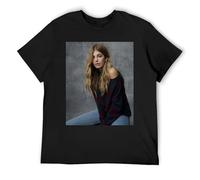 Camila Morrone Men's Pack of 3 Cotton Crew Neck Tees Value Set Basic Short Sleeve Shirts with Consistent Fit for Wardrobe Essentials Black