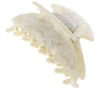 Camila Paris CP3266 French Hair Clip for Women, Small 2.75 inch Handmade, White, Girls Hair Claw Clips Jaw Fashion Durable Styling Hair Accessories for Women, Strong Hold No Slip Grip. Made in France