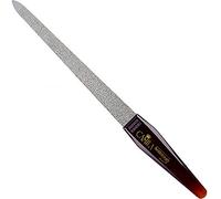 Camila Solingen CS18 7" Large Professional Sapphire Metal Nail File Pointed for Fingernail and Toenail Care. Double Sided Coarse Fine for Manicure/Pedicure. Made of Stainless Steel, Solingen Germany