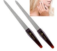 Camila Solingen CS19 Sapphire Metal Nail File for Natural Nails Fingernail and Toenail Care, 8" Double Sided Coarse and Fine for Manicure and Pedicure