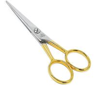 Camila Solingen CS45 4.5-inch Hair Scissors - Razor Edge, Stainless Steel, Hypoallergenic Gold-Plated Barber Shears