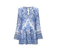 Camilla A Tiled Wonderland ruffled tiered mini dress - Blue XXS-XS-S-M-L-XXL