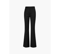 Camilla and Marc Womens Black Ore Straight-leg High-rise Wool-blend Woven Trousers 8