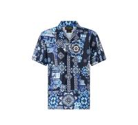 Camilla cabana short-sleeve printed shirt - Blue M-L-XL