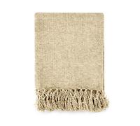 Camilla Collection Chenille Throw In Natural