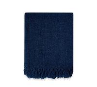 Camilla Collection Chenille Throw In Navy (50" X 60")