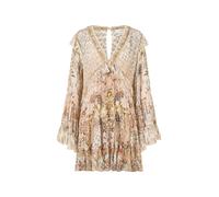 Camilla ruffled tiered animal print dress - Neutrals M-L-XL-XXL