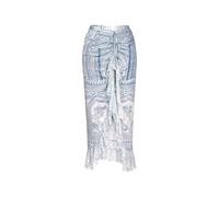 Camilla The Hum of the Alhambra tie ruffled midi skirt - White S