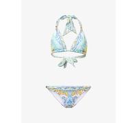 Camilla Womens Camilla Floral Triangle-Cup Bikini Set Dial Up The Tiles M