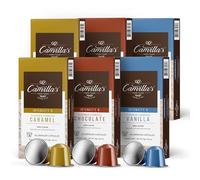 Camilla's Heritage Coffee, Espresso Cups, 60 Flavored Coffee Pods, Variety Pack, Medium Roast, Intensity 8, Single Cup Aluminum Coffee Capsules, Nespresso Compatible Machine, Brews 1.35oz