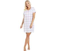 Camille 100% Cotton Women's Nightdress | Knee-Length Lightweight Ladies Cotton Nightie | Short Sleeves & Round Neck | Soft & Breathable Material | Elegant Lace Detailing