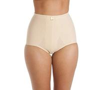 Camille Bella Magic Firm Women's Shapewear Knickers - 2 Pack | High-Waisted Cotton Tummy Control Pants | Sculpting, Slimming, Shaping | Belly Support High Waist Briefs for Women | Beige 14