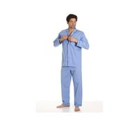 Camille Classic Style Mens Various Colour Full Length Pyjama Set - SKY BLUE - S