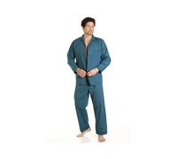 Camille Classic Style Mens Various Colour Full Length Pyjama Set - TEAL - 2XL