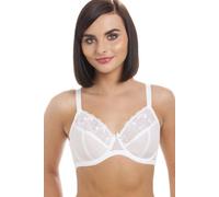 Camille Womens Ladies Jessica Underwired Full Cup Lace White Bra 36B-40F 36C