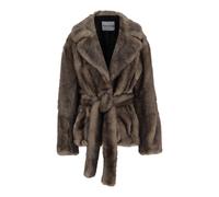 Camille Cocoon Coat - female - STAND STUDIO - Faux Fur & Shearling Jackets - Brown - M - Jackets M