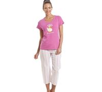 Camille Duck Character Capri Cotton Pyjama Set In Pink Pink 8-10