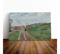 Camille Pissaro Lordship Lane Dulwich Canvas Print | Gallery Wrapped 30mm Frame Wall Art | 24x16 inches | Ready to Hang | Modern Picture | Living Room Bedroom Lounge Office
