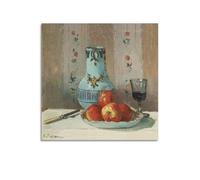 Camille Pissarro Fine Artwork Poster Still Life with Apples And Pitcher Wall Art Canvas Living Room Bedroom Decor Artworks 28x28inch(70x70cm)