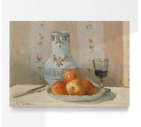 Camille Pissarro Still Life with Apples and Pitcher | Vintage Impressionism Print, Farmhouse Painting, Wall Art, Poster, Picture, Home Decor