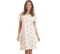 Camille Womens Smooth Soft Cotton Summer Nightshirts 14-16 Ivory Polar Bear