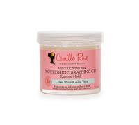 Camille Rose Mint Condition Braid Gel with Aloe and Sea Moss for Moisture Shine and Curly to Coily Hair Types 12 oz