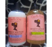 Camille Rose Moroccan Pear Conditioning & Sweet Ginger Rinse shampoo Set