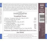 CAMILLE SAINT-SAENS - ORC NAT DE LILLE/MARKL - SYMPHONIC POEMS NEW CD