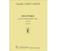 CAMILLE SAINT-SAENS : SIX ETUDES POUR LA MAIN GAUCHE SEULE OPUS 135 - PIANO
