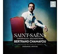 Bertrand Chamayou – Saint-Saëns: Piano Concertos Nos. 2 & 5, Solo Piano Works – CD (2018)