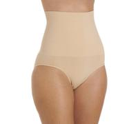 Camille Seamfree High Waisted Control Shapewear Comfort Briefs In Beige Beige S