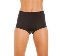 Camille Womens Two Pack Smooth High Waist Black Control Briefs 12