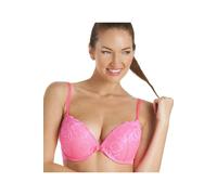 Camille Super Boost Padded Push Up Vibrant Pink Underwire Bra 34A