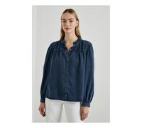 Camille Tencel blouse Navy blue M