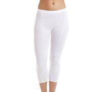 Camille Thermal Capri Long Johns In White White