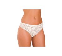 Camille Three Pack Floral Lace Melody Thong In Ivory Ivory
