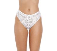 Camille Womens Three Pack White Floral Lace Melody Thong 12