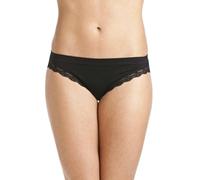Camille Two Pack Black Seamfree Soft Comfort Midi Briefs - BLACK - L