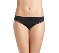 Camille Two Pack Seamfree Soft Comfort Midi Briefs In Black Black S