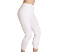 Camille Women's Viloft Blend Lightweight Thermal Leggings in White | Size: 10-12 Camille White 10-12