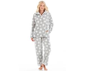 Camille Womens 2-Piece Super Soft Pyjama Set | Warm, Thick Fleece Full Length PJ Set, Top & Bottoms, Long Sleeves & Elastic Waist for Comfort & Warmth