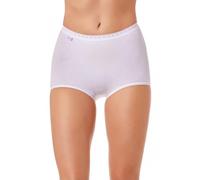 Camille Maxi Briefs Knickers for Women 3 Multipack - High Waisted Soft Cotton Breathable Full Briefs - Flattering Comfortable Ladies Underwear - Pack of 3 - White 12