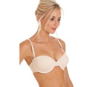 Camille Women's Bandeau Cup T-Shirt Multiway Bra in Beige | Size: 32D Camille Beige 32D
